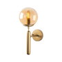 Opviq King - 11459 Lámpara de pared dorada con tapa de cristal